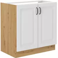 Szafka kuchenna Stilo biały mat/artisan 80ZL 2F BB