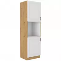 Szafka kuchenna Stilo biały mat/artisan 60DP-210 2F