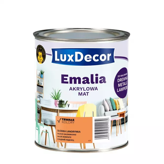LuxDecor Emalia Akrylowa Słodka Landrynka Mat 0,4l