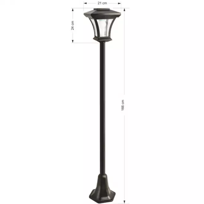 Lampa ogrodowa stojąca solar LED 1W TR 500