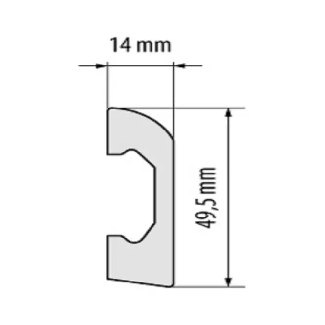 Listwa przypodłogowa Elegance LPC-04-101 biała mat