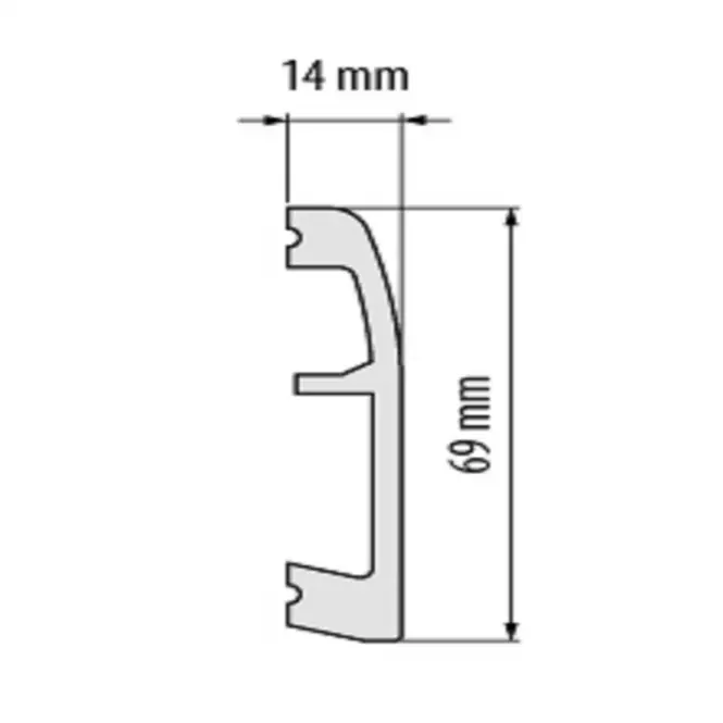 Listwa przypodłogowa Elegance LPC-06-101 biała mat