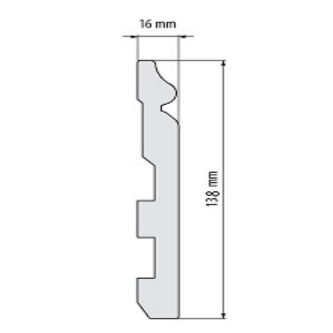 Listwa przypodłogowa Elegance LPC-24-101 biała mat