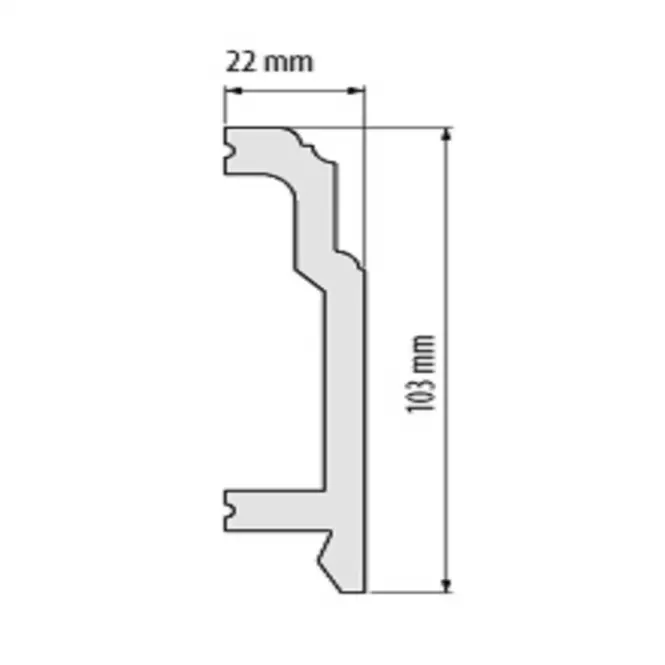 Listwa przypodłogowa Elegance LPC-26-101 biała mat