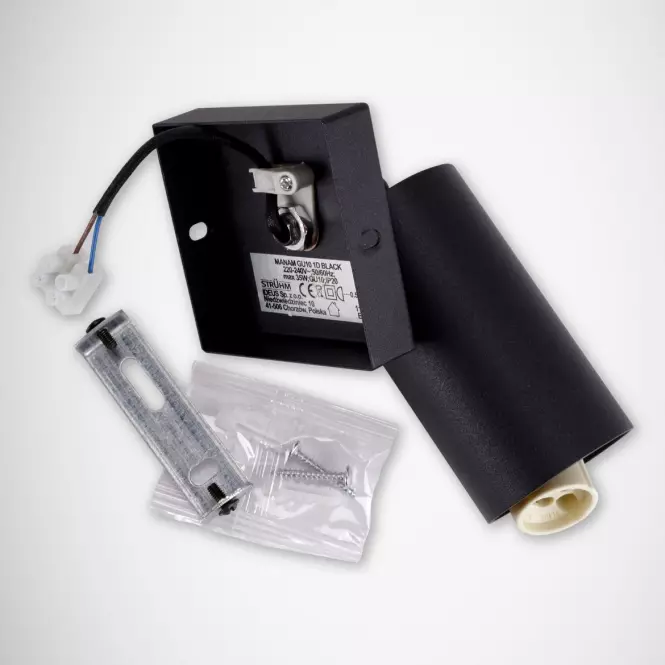 Kinkiet Manam GU10 1D black 0373 K1
