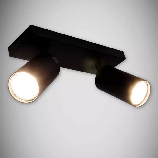 Kinkiet Manam GU10 2L black 03764 K2