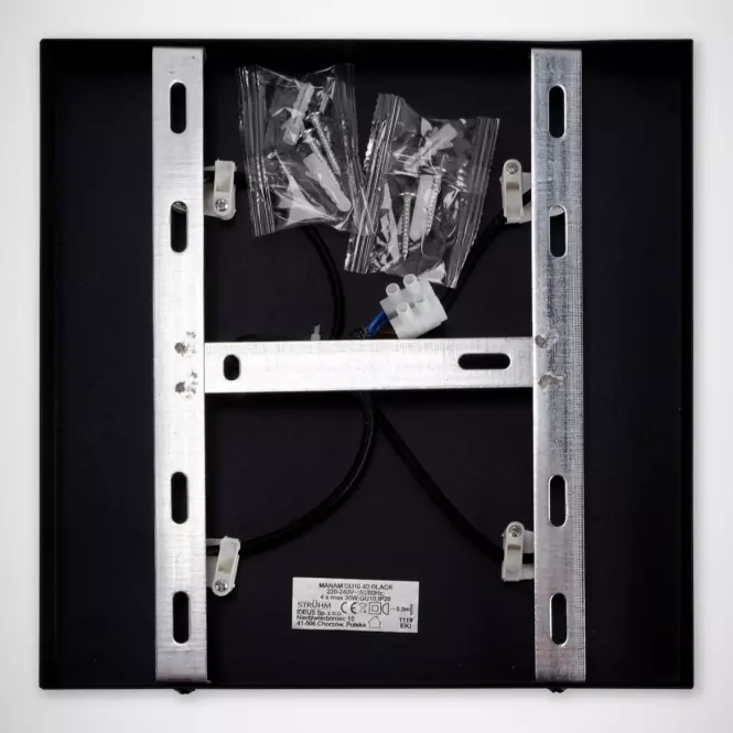 Kinkiet Manam GU10 4D black 0376 K4