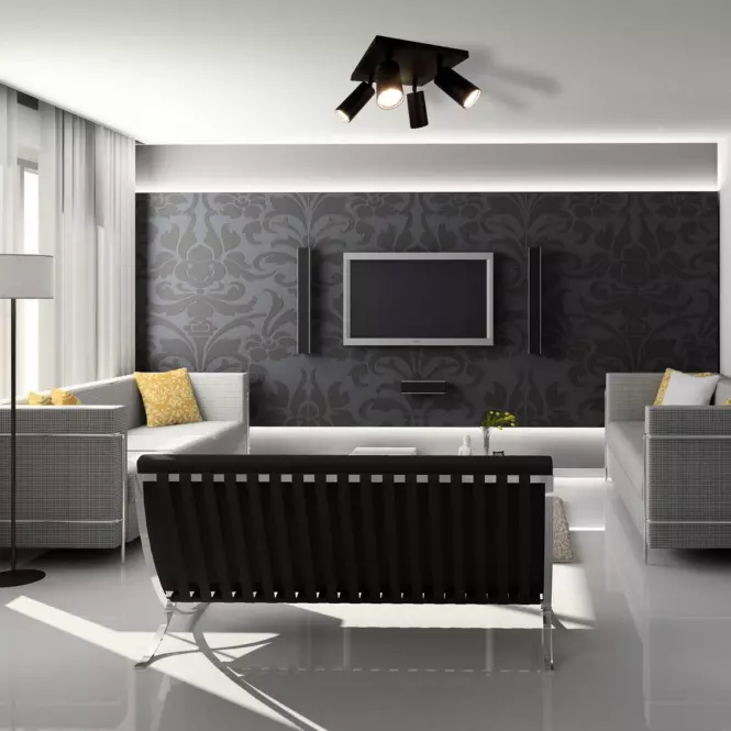 Kinkiet Manam GU10 4D black 0376 K4