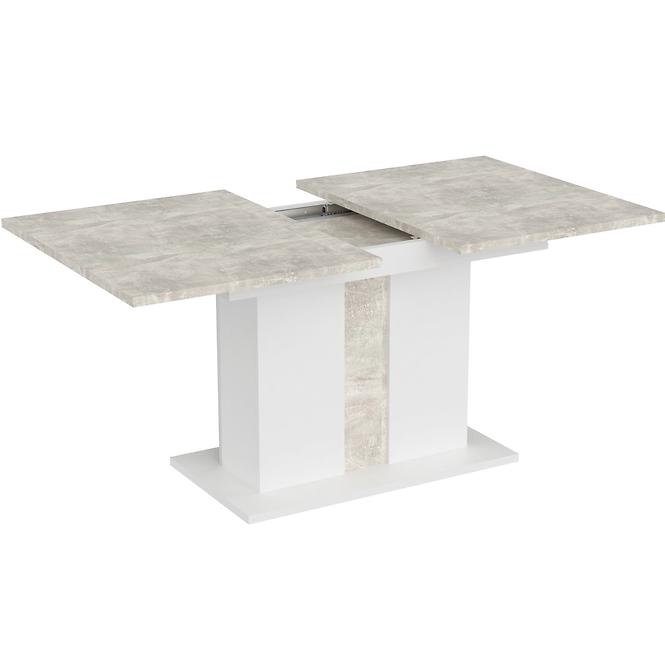 Stół rozkładany Grays 134/174x90cm Beton/Biały