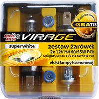 Virage- Zestaw żarówek Super White 12v H4 60/55w 2 szt.