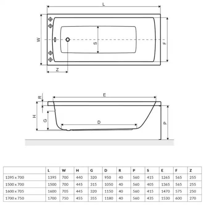 Wanna Aquaria 160/70 (WAEX.AQU16WH),2