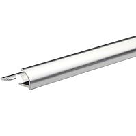 Profil narożny owalny aluminiowy srebrny Anod Chromed 2500/27/10 mm