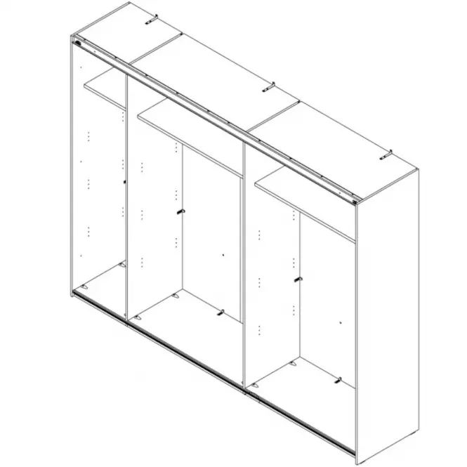 Szafa Sapporo 270 SPRS12412-C04 Biały