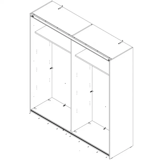 Szafa Sapporo 200 SPRS32412-C04 Biały
