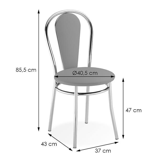 Krzesło Tulipan Plus Silver V-28