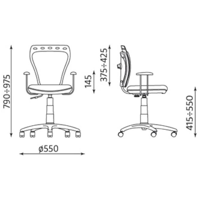 Krzesło obrotowe Ministyle White Wróżka