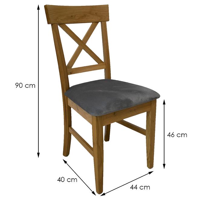 Krzesło Kr-01 Dąb Sękaty Tk. Popiel Ar-11046