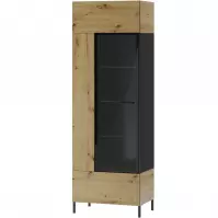 Witryna 1D L/P Lucas 10 Dąb Artisan/Czarny Mat Witryna 1D L/P Lucas 10 Dąb Artisan/Czarny Mat