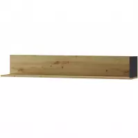 Półka Lucas 35 Dąb Artisan/Czarny Mat Półka Lucas 35 Dąb Artisan/Czarny Mat