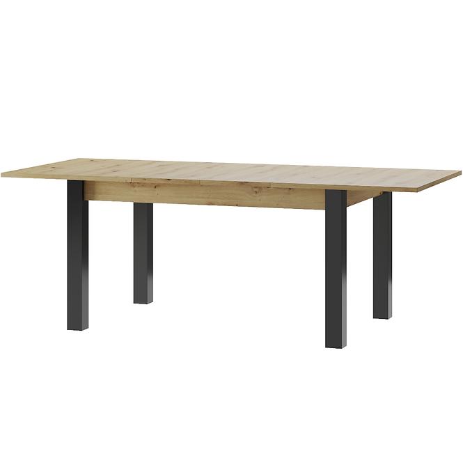 Stół rozkładany Lucas 40 140/210x90cm Artisan/Czarny Mat
