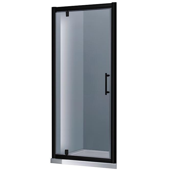 Drzwi prysznicowe Marko 90x190 czarny profil