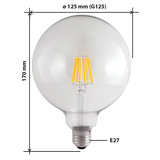 Żarówka LED G125 10W E27 2700K Decor Filament