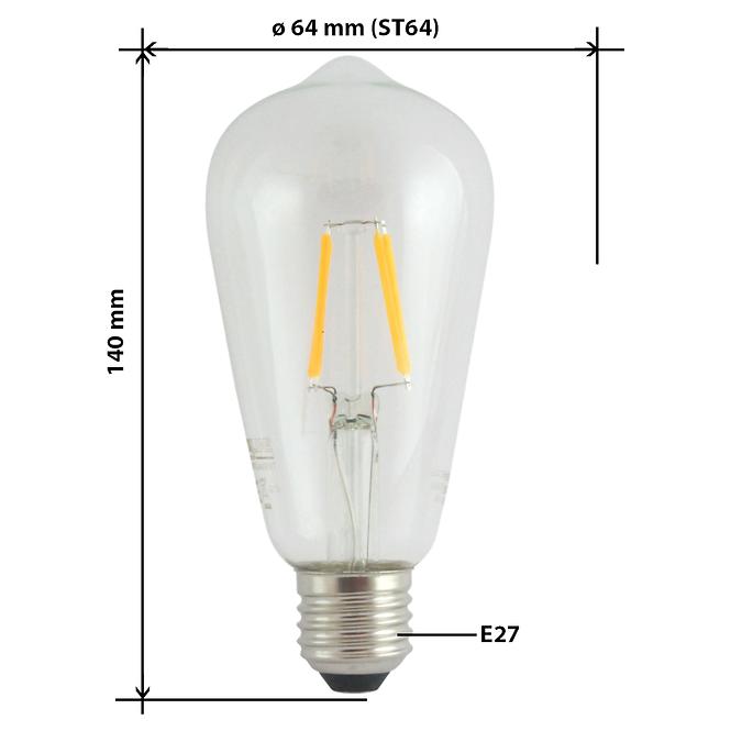 Żarówka LED ST64 8W E27 2700K Decor Filament
