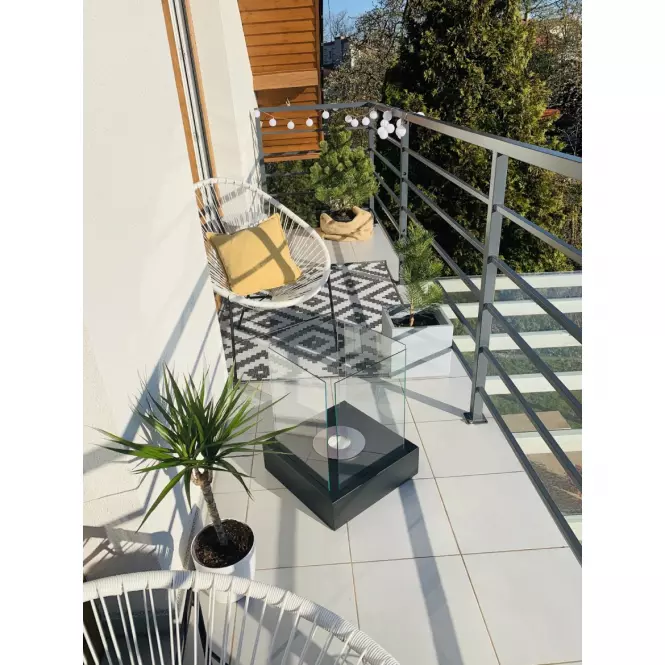 Biokominek Sunset Garden czarny strukturalny