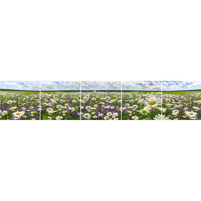 Panel Szklany 60/300 Flowers-3 5-Elem