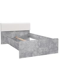 Łóżko Canomre CNML1121-C273 beton jasny/biały połysk