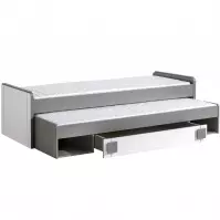 Łóżko Podwójne 200x80 Gumi G16 Biały Bryl/Antracyt