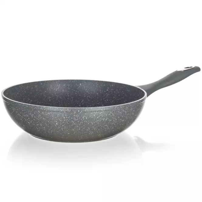 Patelnia Wok Granite Grey 28cm
