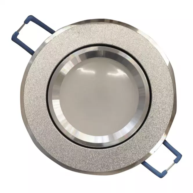 Oczko LED srebrne piaskowane 3W1 6W 4000K