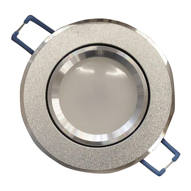 Oczko LED srebrne piaskowane 3W1 6W 4000K