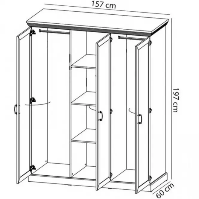 Szafa S3D Lustro Royal