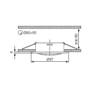Oprawa sufitowa Argus CT-2115-BR/M