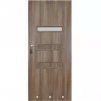 Drzwi wewnętrzne Centur 70 P Dąb bursztynowy/ WC + tuleje wentylacyjne