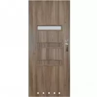 Drzwi wewnętrzne Centur 90 L Dąb bursztynowy/ WC + tuleje wentylacyjne