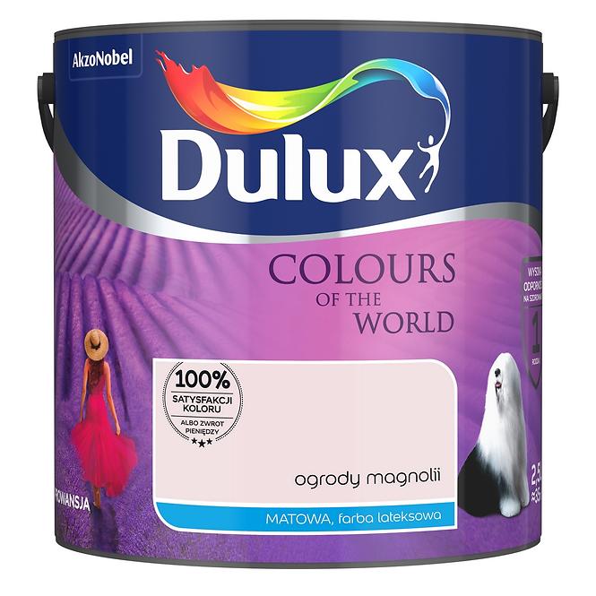 Dulux Kolory Świata Lateksowa Emulsja Do Ścian i Sufitów Ogrody Magnolii 2,5l