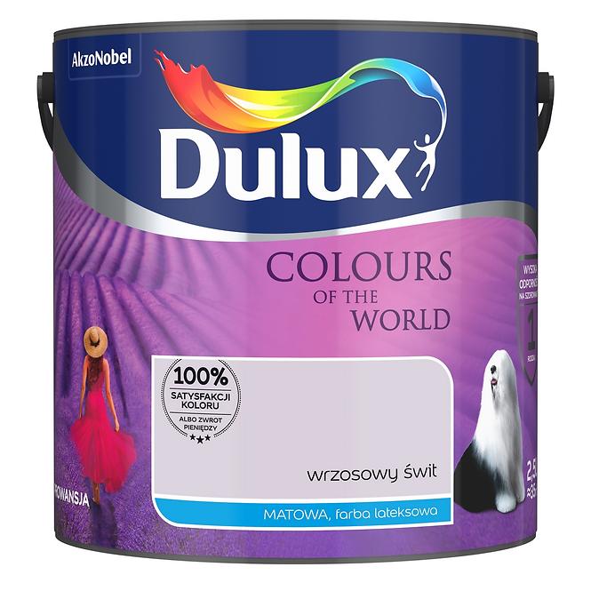 Dulux Kolory Świata Lateksowa Emulsja Do Ścian i Sufitów Wrzosowy Świt 2,5l