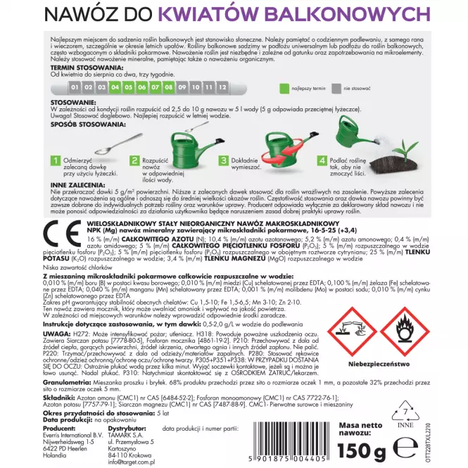 Nawóz eksplozja kolorów do balkonowych i tarasowych 150 g