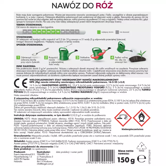 Nawóz moc pąków do róż 150 g