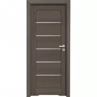 Drzwi wewnętrzne Donato 4 60L antracyt B637 / WC + podcięcie