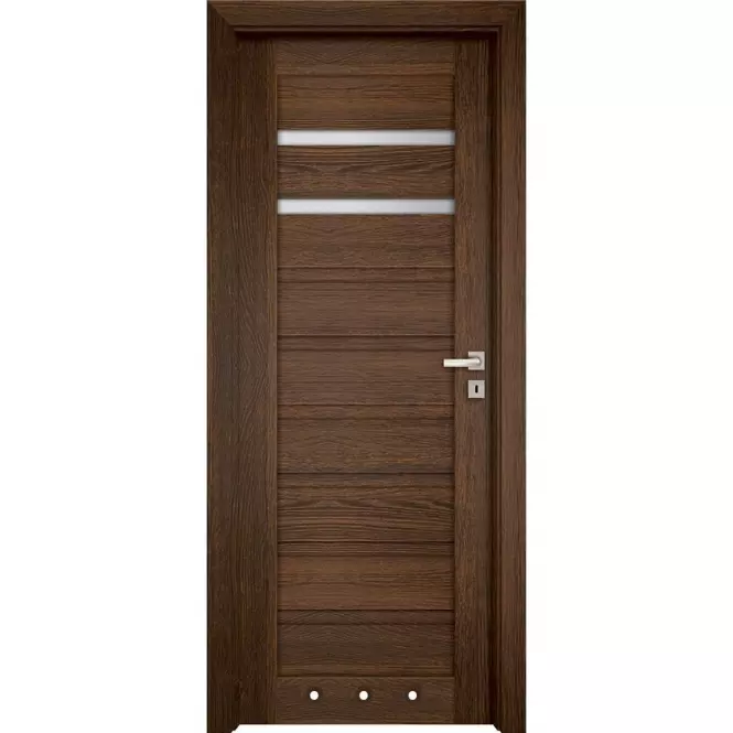 Drzwi wewnętrzne Sapri 2 60L dąb szlachetny WC + tuleje wentylacyjne