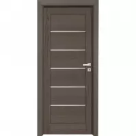 Drzwi wewnętrzne Donato 4 90L antracyt klucz