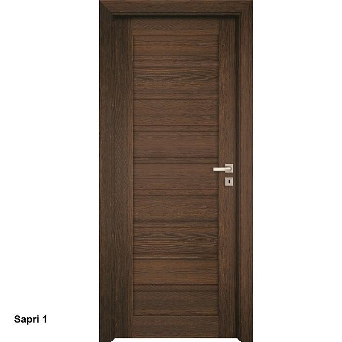 Drzwi wewnętrzne Sapri 1 80L dąb szlachetny klucz