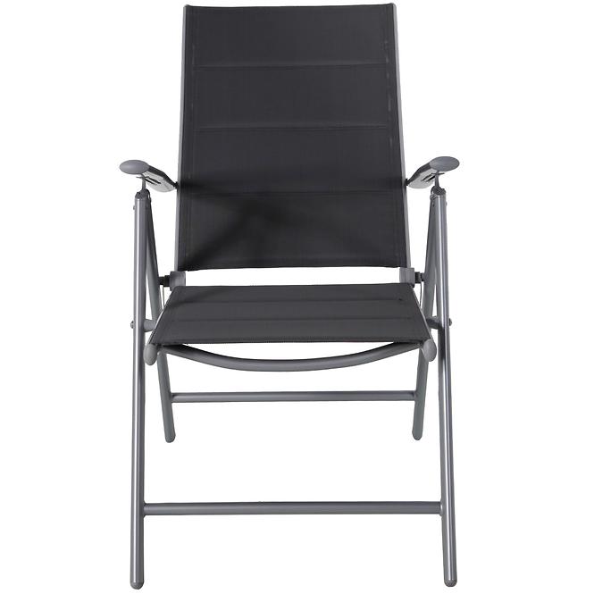 Krzesło 7-pozycyjne szare z wypełnieniem
