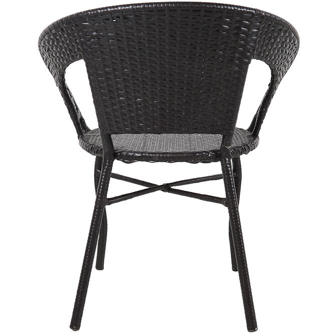 Krzesło ogrodowe technorattan Diana brązowe