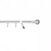 Karnisz I stylus fi 19 chrom 160cm kula crystal