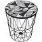 Kosz Basket czarny/trójkąty